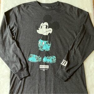 Disney Neff Long Sleeve T-Shirt, Grey